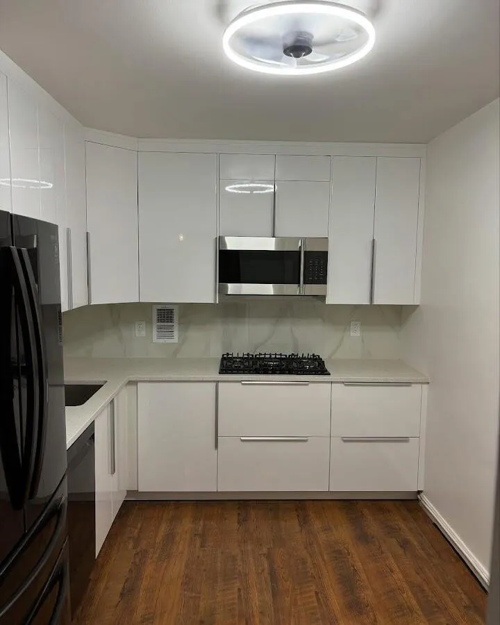 Renovated kitchen with quartz countertops in Little Falls